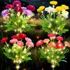 Solar-Gartenleuchten, Simulierte Schneelotus, die Licht aussendet, Außenblumenleuchten, Außen-Stimmungsleuchten, Geeignet für die Dekoration von Rasenflächen