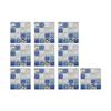 10 Stück 3D Kristall Fliesenaufkleber PVC Selbstklebend DIY Wasserdicht Glasfliesen Wandaufkleber für Zuhause Wohnzimmer Küche