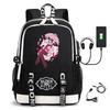 Zaino Tematico Anime Helluva Boss per Ragazzi Studenti Grande Capacità Borsa da Scuola da Viaggio Unisex Tessuto Oxford