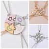 4pcs/set Necklace Combination Best Friends Forever Necklace Sun Moon Cloud Star Necklace  Friendship