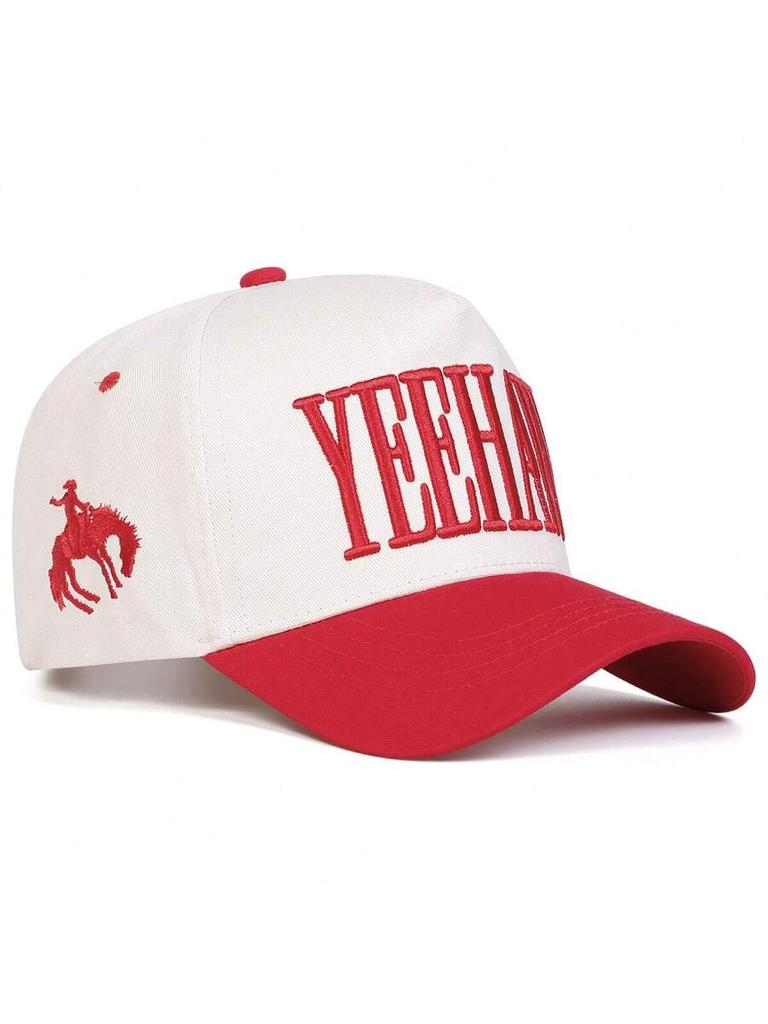 Men Letter Embroidered Baseball Cap Outdoor Adjustable Sunscreen Leisure Hat Spring Autumn Travel Beach