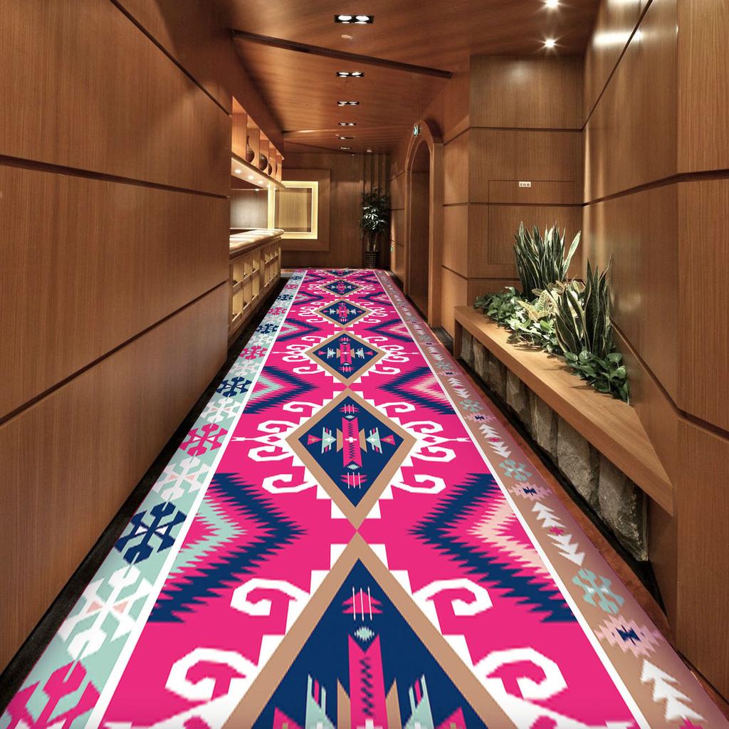 WTEMPO Long Corridor Carpet Stairway Hotel Kitchen Carpe Door Mat Foot Mat Door Mat Entrance Mat