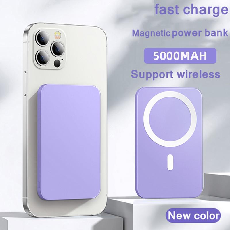 Meiyulin 15 W schnelles kabelloses Ladegerät, magnetische Power Bank, 10000 mAh, tragbarer universeller externer Ersatzakku für iPhone 14 Samsung