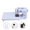 Tragbare Nähmaschine Mini Elektrische Haushalt Handwerk Ausbessern Overlock 12 Stiche mit Nähfuß Pedal Anfänger