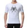 Spider Print Compression Shirts for Men Gym Workout Running Baselayers Undershirts Rash Guard Athletic Quick Dry Tshirts Tops