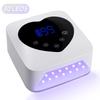 72W Cordless UV Nail Lamp Rechargeable 30 LEDs Nail Dryer UV Light Cabin Professional Nail Art Manicure Tools for Home and Salon