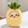 Self-Deprecating Bear Bubu Plush with Cute Fruit Outfit and Pendant