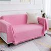 Simple and Suitable for All Seasons, Herringbone Grid, Lazy Sofa Towel, Outdoor Camping Blanket, Sofa Mat, Tablecloth