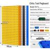 Chitu Perforated Pegboard Hardware Storage Rack with Hooks
