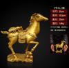 China Chinese Folk Fengshui Brass Horse On Wealth Fly Statue Sculpture Statues for Decoration Collection Ornaments