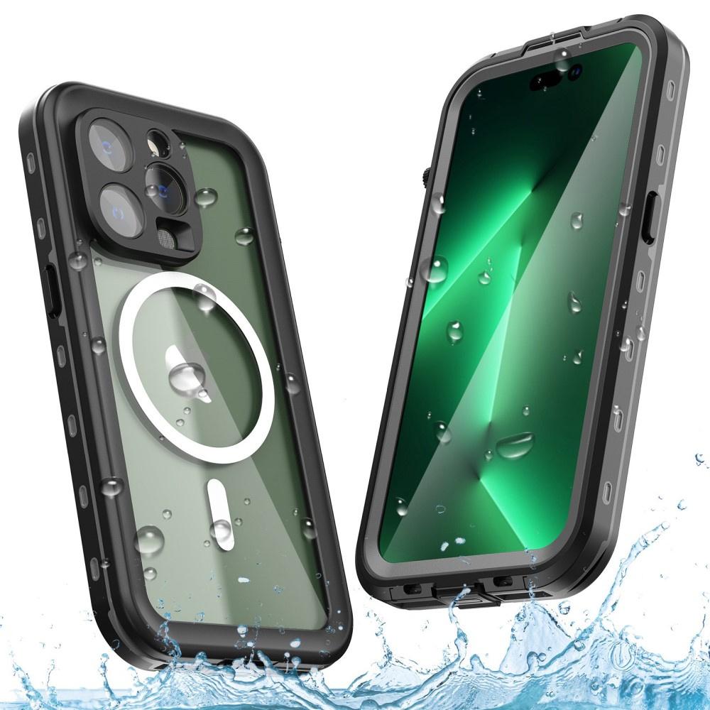iPhone 14 Pro Max Waterproof Case, Redpepper, for MagSafe, Black