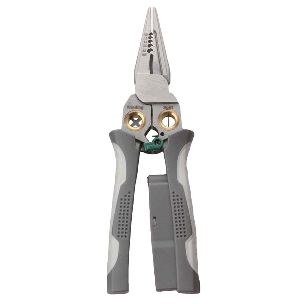 8 In 1 Wire Stripper with Electricity Measurement Function Electrician Crimping Pliers Non-Slip Wire Repair Tool for Home Garage