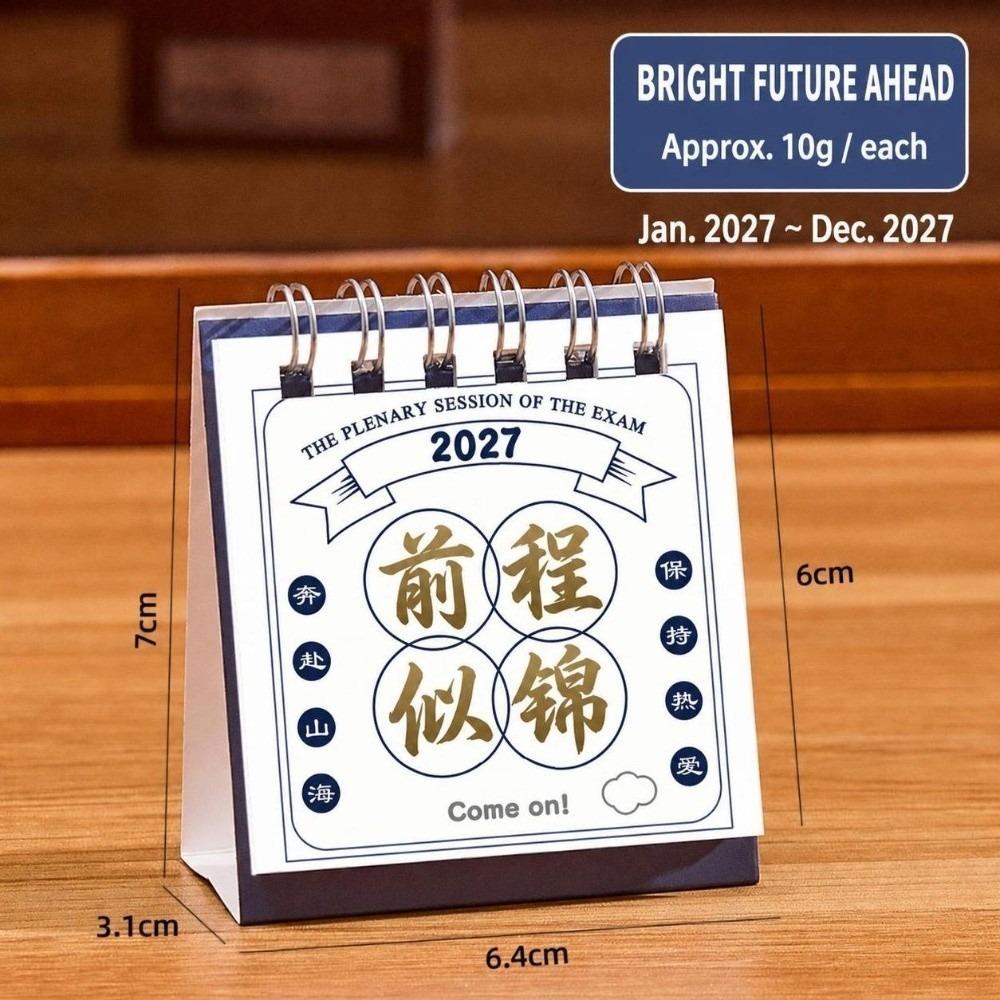 2027 Desktop Calendar Mini Memo Planner Durable Desk Calendar  Tabletop
