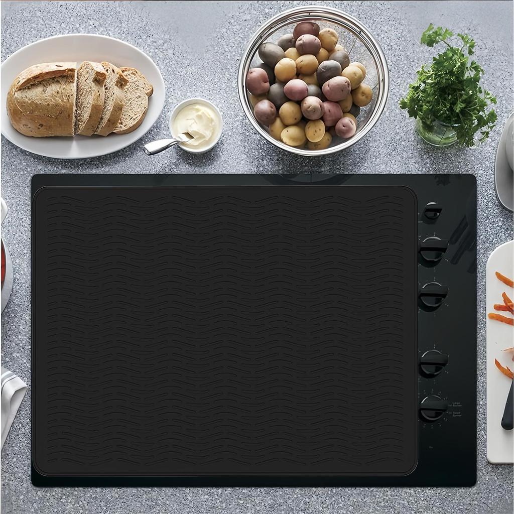 Silicone Electric Stove Cover Multi-functional Home Induction Cooker Cover Mat Kitchen Glass Top Stove Protection Mat 70x50cm