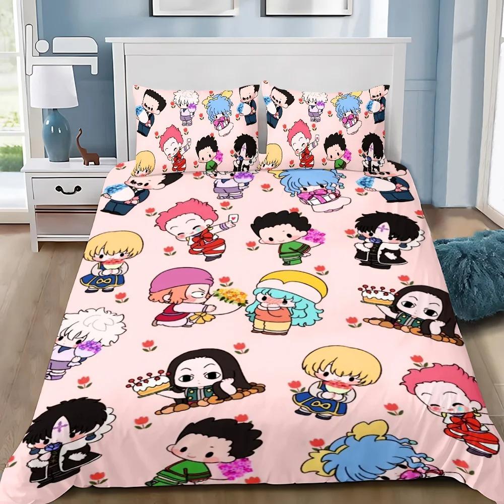 Cartoon Football Duvet Cover Hunter×Hunter Pillowcase Bedding Set Adult Boys Girls Bedroom Decoration Single Double Size