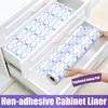 1 Roll 0.45x6M Shelf Liner Waterproof Oil-Proof PVC Non-adhesive Non-slip Kitchen Cabinet Drawer Closet Cupboard