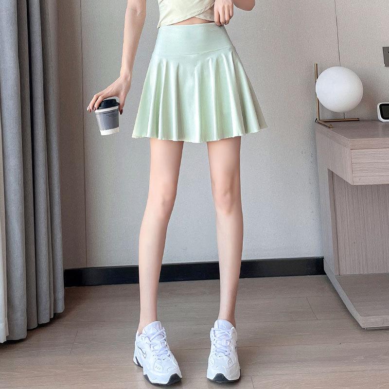 Dámská letní 2025 rychleschnoucí sada sportovního oblečení na badminton a tenis s plisovanou sukní