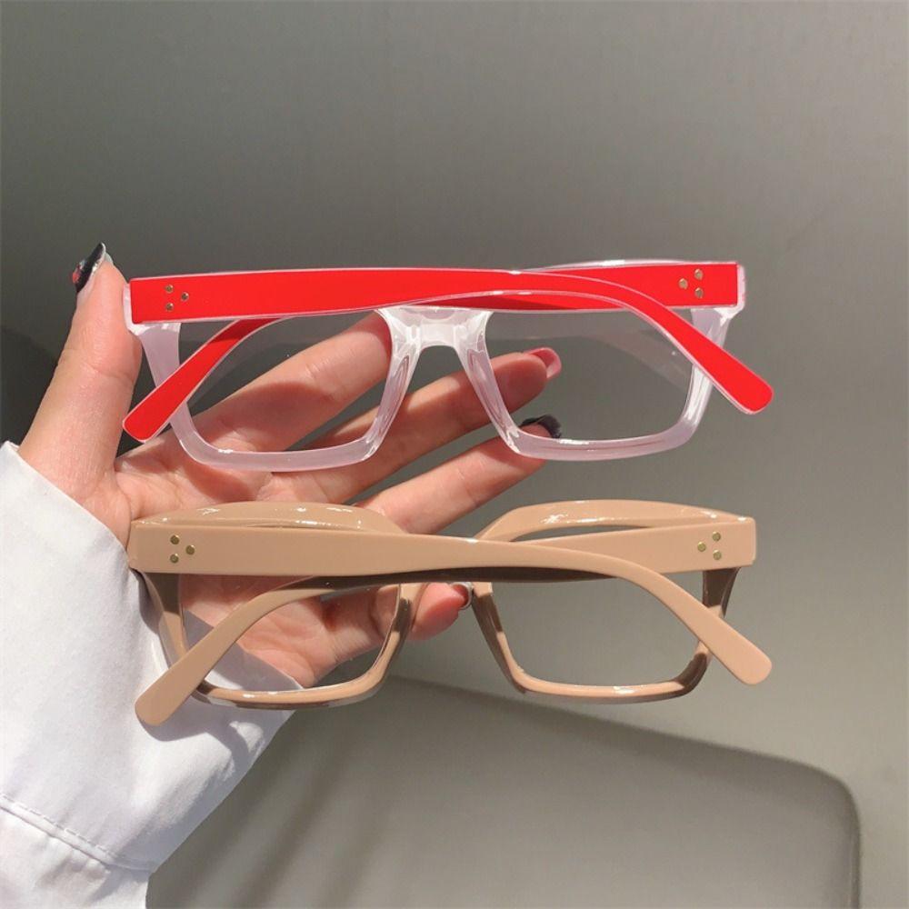 Retro Anti Blue-ray Reading Glasses Square Shape Large Frame Eyewear Business