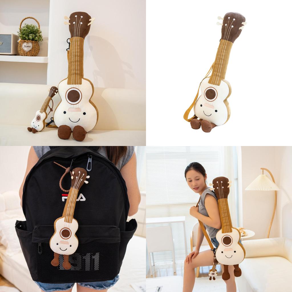 Zwierzątko Gitara Pluszowa Zabawka Breloczek Dla Kolekcjonerów I Dzieci Z Miękkiego Materiału Bawełna PP