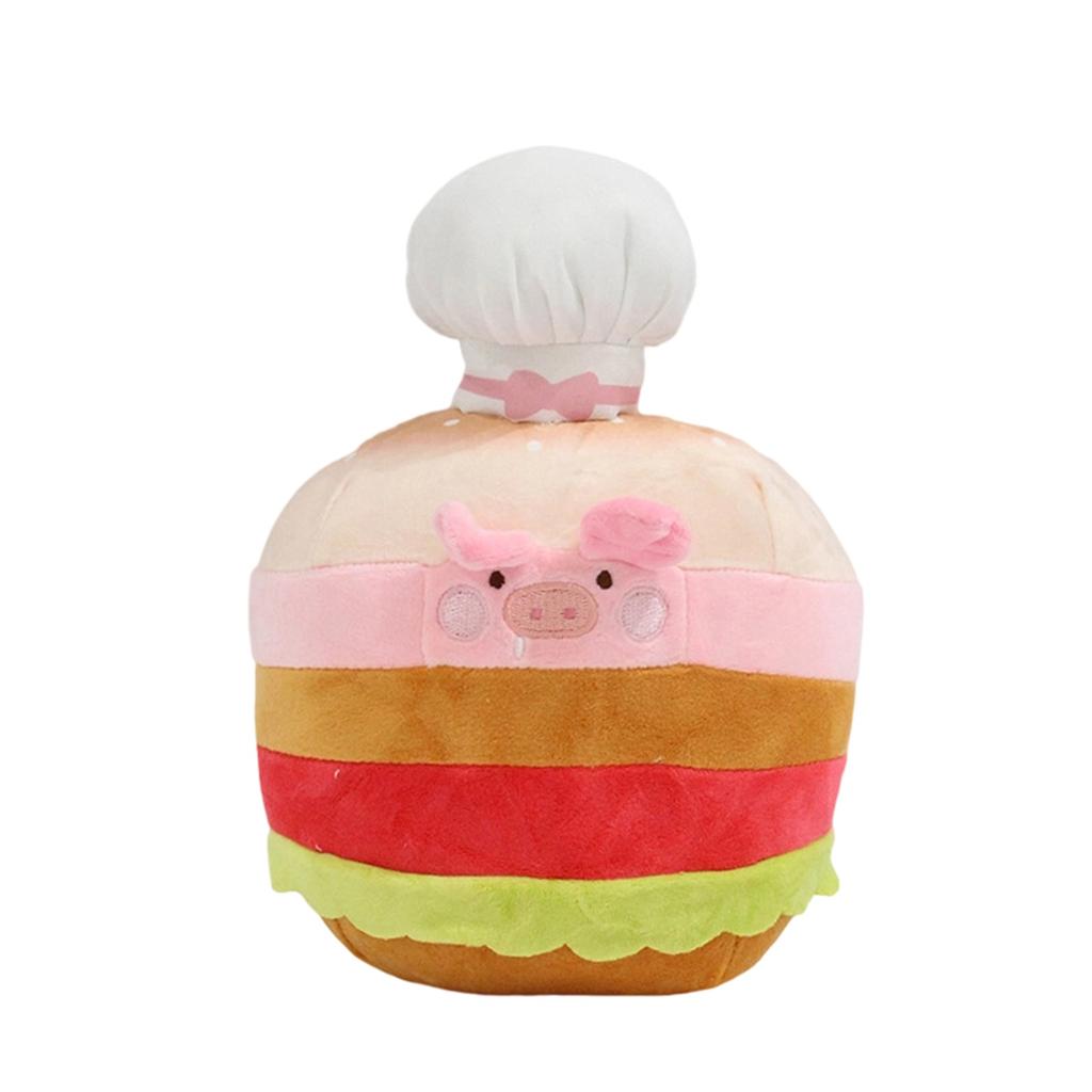 Cartoon Burger Toy Usa Chigi Chef Star Pijie Pig Plush Doll Decoration