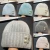 Winter Xiaoxiangfeng Pearl Rabbit Hair Knitted Hat Women'S Nordic Cold Warm Wool Pullover Cold Hat Tide