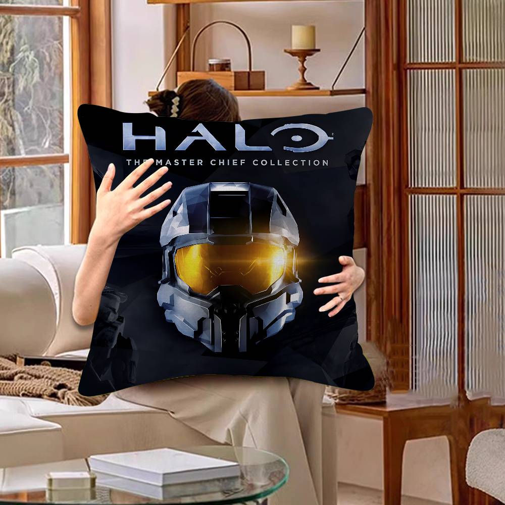Game H-Halo Cool I-Infinite Personalized Pillow Dust Cover Bedroom Kids Party Decoration Pillowcase Birthday Children Gift