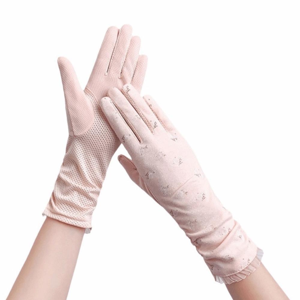 Breathable Women's Summer Gloves Mid-length Sleeve Cycling DrivingGloves Dress-Up Accessories