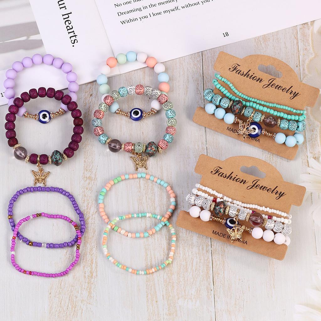 JYL TS Bracelet Bohemian  Evil Eye Set Style Provides Strong Protection