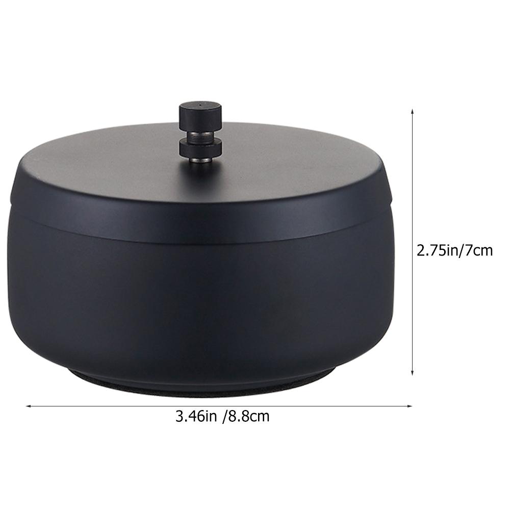 Ash Tray Stainless Steel Ashtray With Lid Convenient Delicate Outdoor Desktop Ornament Wear-Resistant Office 8.8x8.8x7cm