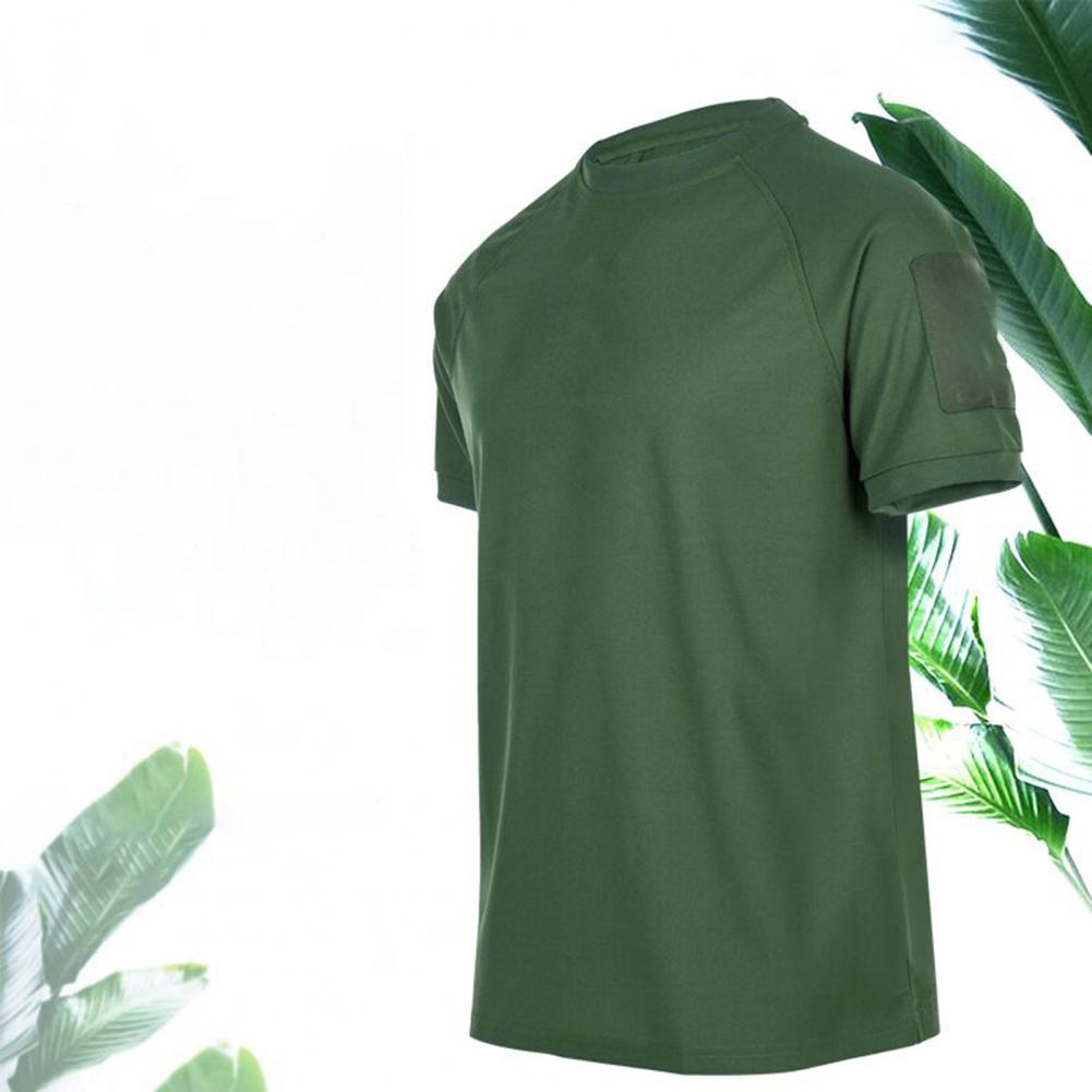Tactical T-Shirts Men Sport Outdoor Military Tee Quick Dry Short Sleeve Shirt Hiking Hunting Army Combat Men Clothing Breathable