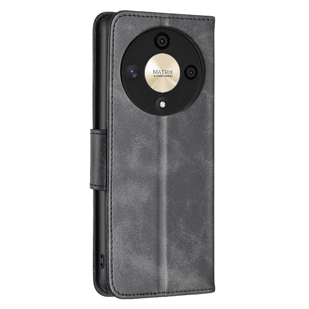 For Honor X9b 5G/Magic6 Lite 5G Case Solid Color Leather Wallet Phone Cover