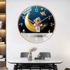 8 Inch Nordic Modern Simple Clock Wall Clock Living Room Art Net  Silent Clock Fashion Light Personality Decorated Quartz Clock