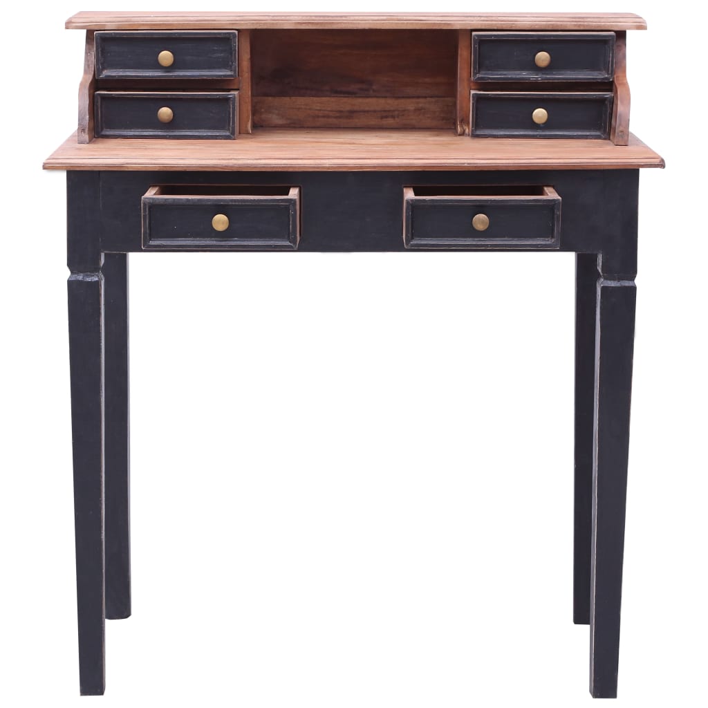 Desk with Drawers, 90X50X101 Cm, Solid Reclaimed Wood