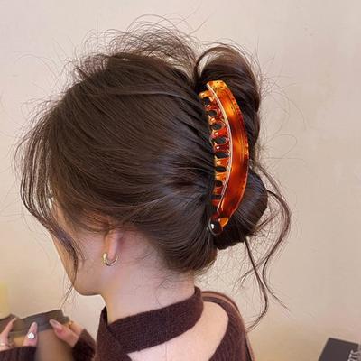Large Banana Hair Clip No Crease Non-Slip Design Back Head Hair Claw Long Hair Volume Clip High Bun Hair Accessory