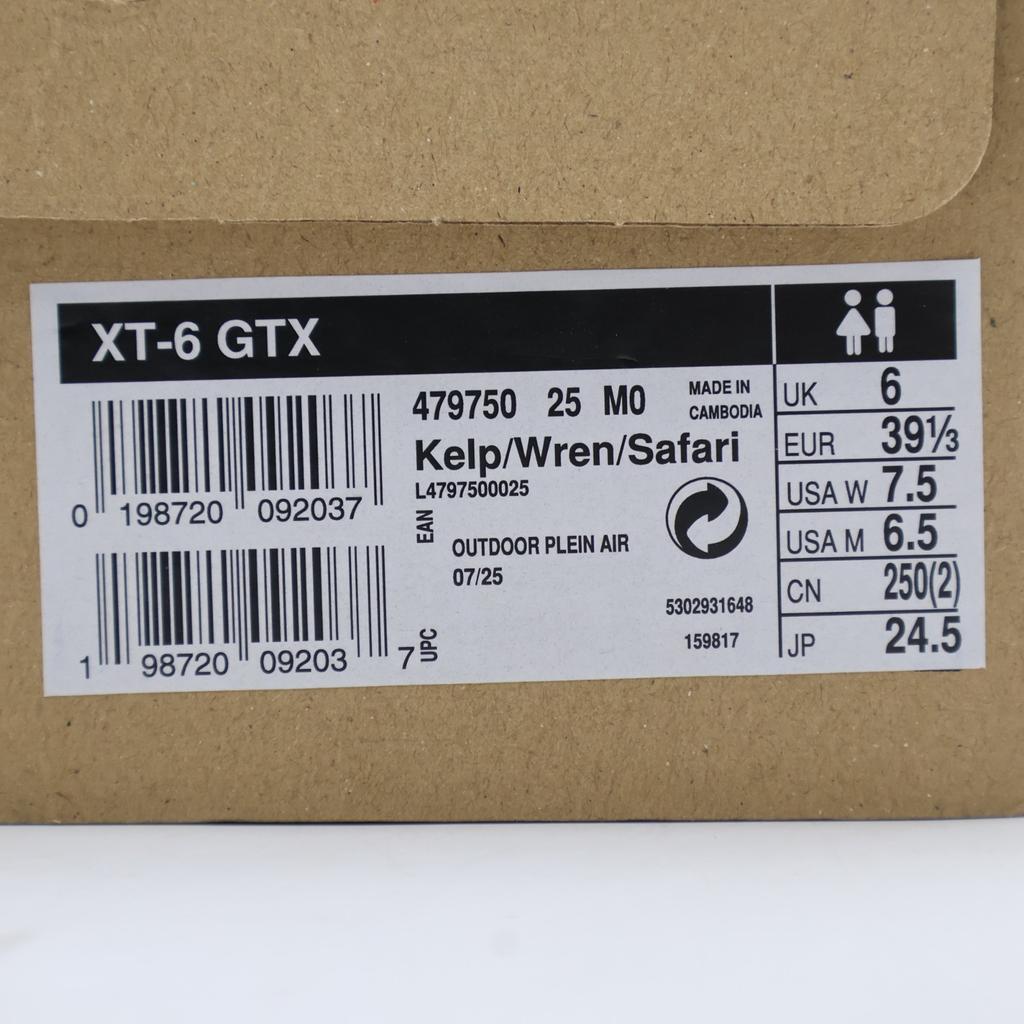 L47975000 SALOMON XT-6 GORE-TEX KELP DARK EARTH SAFARI (Herren)
