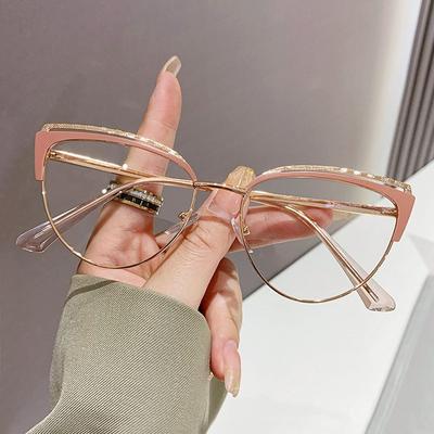 Anti-blue Light Women  Eyeglasses Frame Brand Designer Oversized Optical Glasses Frames Clear Glasses