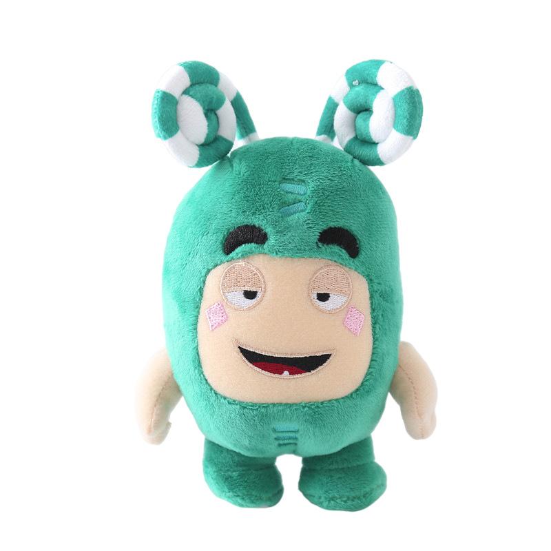 18cm Cartoon Oddbods Anime Pluche Speelgoed Schat van Soldaten Monster Zacht Gevuld Poppetje Fuse Bubbles Zeke Jeff Kinder Verjaardagscadeau