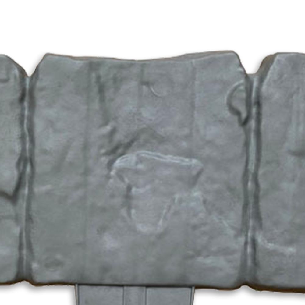 10pcs Garden Landscape Edging Borders Lightweight Plastic Imitation Stone Brick Easy Installation for Outdoor Patio Balcony Yard