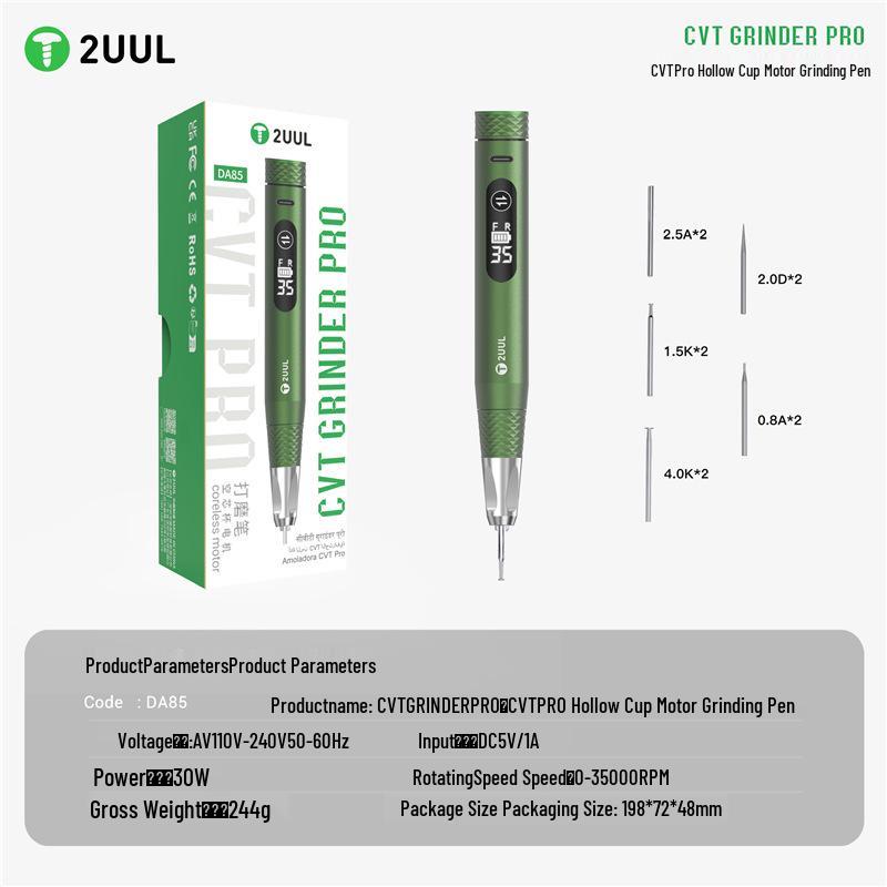 2UUL CVT Pro High-Precision Stepless Speed Grinding Pen for Mobile Phone Repair