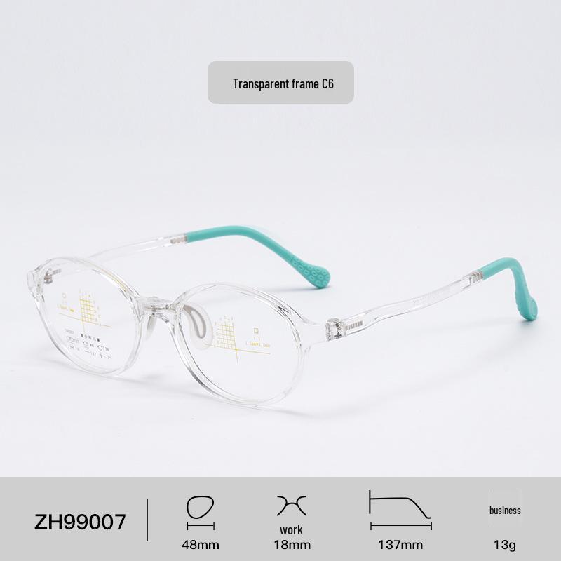 Adjustable 2025 Kids' Oval Eyeglass Frames - Comfortable, Anti-Slip Nose Pads for Boys & Girls