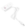 Recessed Power Strip 2 Outlets 1 USB C 1 USB A Ports Fast Charging Desk Outlet with 1.5m Cord for