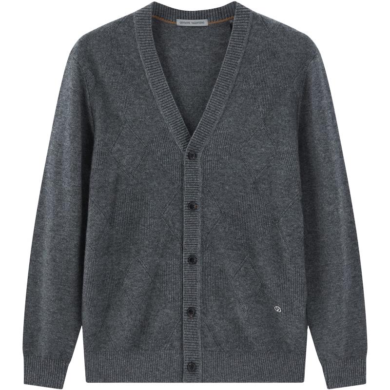 

Giovanni Valentino Men s Cashmere Blend Sweater Cardigan XL（180/96A）