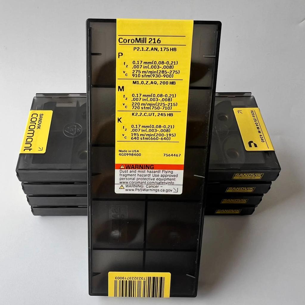 SANDVIK / R216-2504M-M 4340 / Industrial indexable Carbide Inserts 10 Pcs