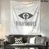Little Nightmares Wall Tapestry Aesthetic Wall Hanging Printed Fabric Blanket Decorative Tapestries for Bedroom Living Room Home Decor