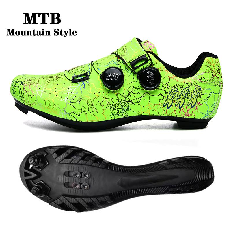 CC chengta Cycling Shoes Men Road Self-Locking Cycling Shoes Outdoor MTB Mountain Cycling Shoes SPD Racing Cycling Sports Shoes