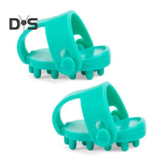 

2 шт. Мини-массажер для большого пальца, зажим для акупрессуры, портативный, легкий, для путешествий, для снятия напряжения мышц всего тела, для точечного массажа глубоких тканей пальцев 2pcs синий