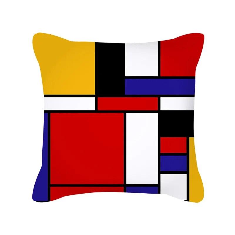 Nordic Style Colorful Geometric Printing Pattern Sofa Cushion Cover Pillowcase Home Decor Party Car Bedding
