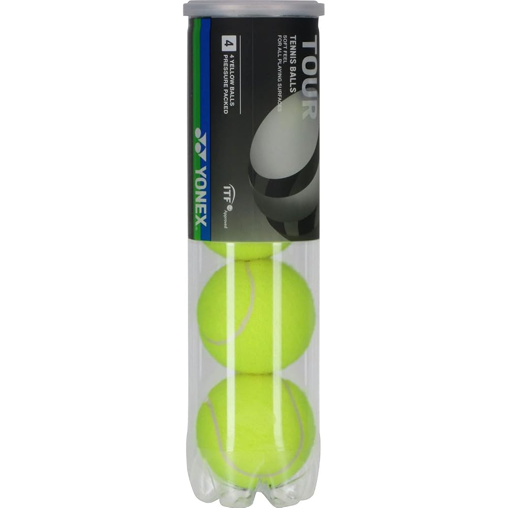 YONEX TOUR Tennis Balls 4 Balls Per Can 3 Cans Yellow