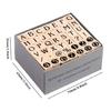 42Pieces Wood Scrapbooking Stamp Geomotric Themed Stamp Letter Number Stamp for Scrapbooking Card Making Journal Album