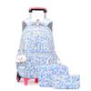 Set Zaino Scolastico Zaino con Ruote per Ragazze Studenti Zaino Trolley con Ruote Borsa Scolastica con Ruote Bagaglio da Viaggio Zaino per Libri